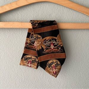 Tabasco | Vintage 100% Silk Brown Novelty Neck Tie
